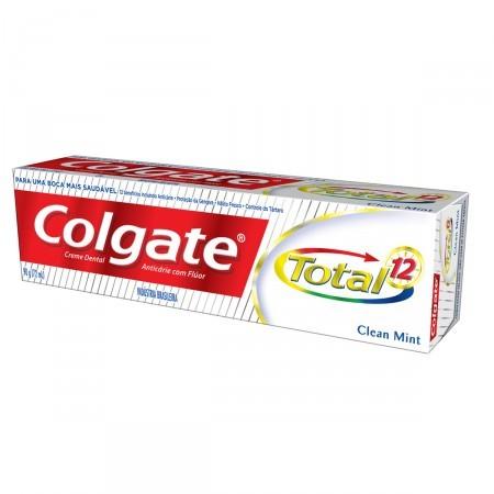 Creme Dental Colgate Total 12 Clean Mint creme dental bisnaga com 90g