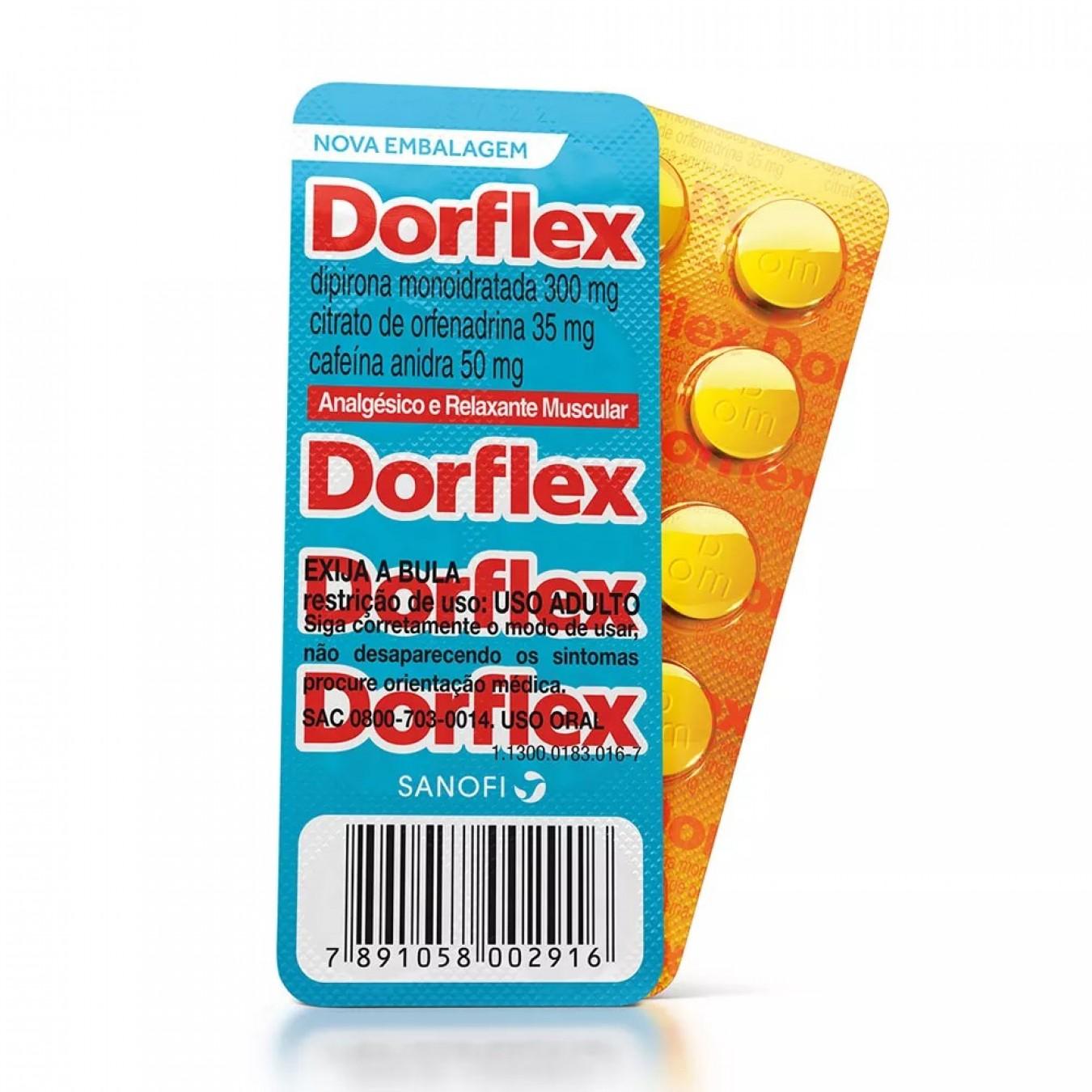 Dorflex  300mg + 35mg + 50mg - blíster com 10 comprimidos 